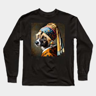 Wildlife Conservation - Pearl Earring African wild dog Meme Long Sleeve T-Shirt